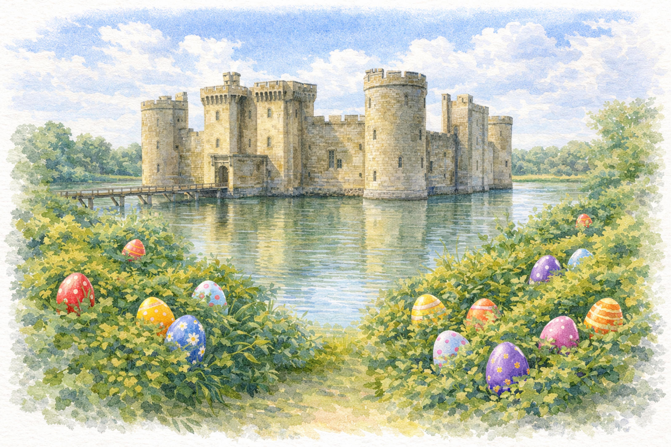 Illustration of Bodiam Castle